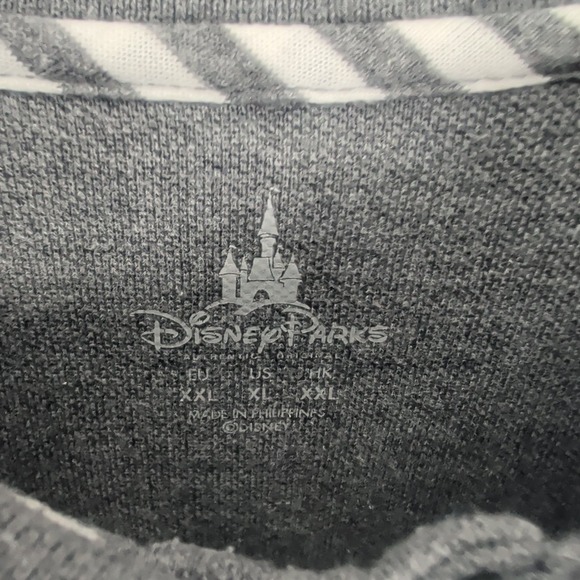 Disney Parks Short Sleeve Mickey Mouse Logo Pullover‎ Polo Shirt Gray Size XL - Picture 5 of 8